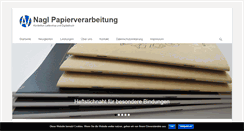 Desktop Screenshot of nagl-papierverarbeitung.de