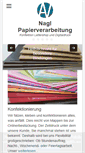 Mobile Screenshot of nagl-papierverarbeitung.de