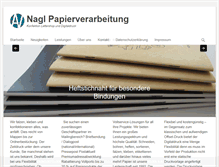 Tablet Screenshot of nagl-papierverarbeitung.de